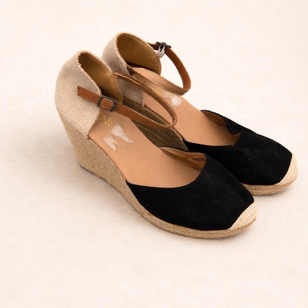 REFRESH ESPADRILLE WEDGE SANDALS